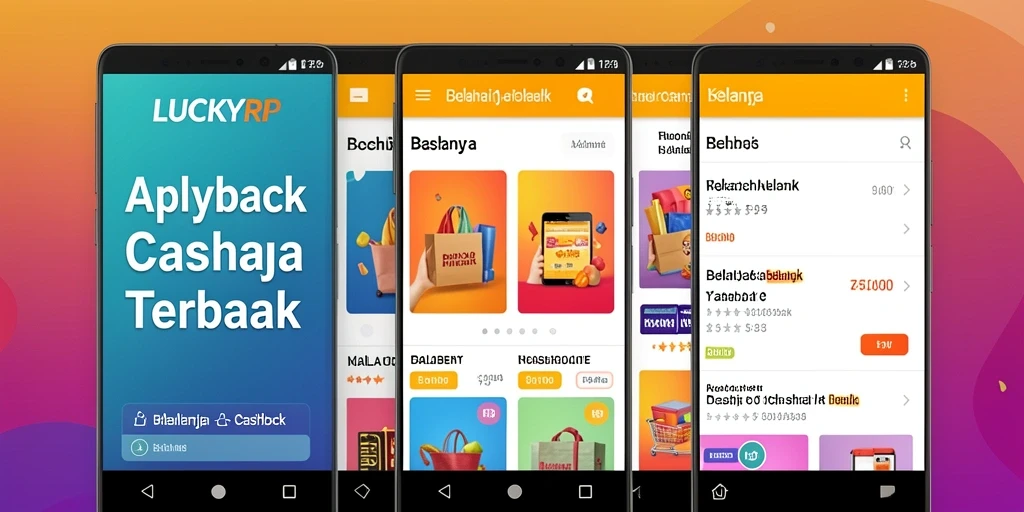 Tampilan antarmuka LUCKYRP yang menarik dan fungsional untuk cashback.