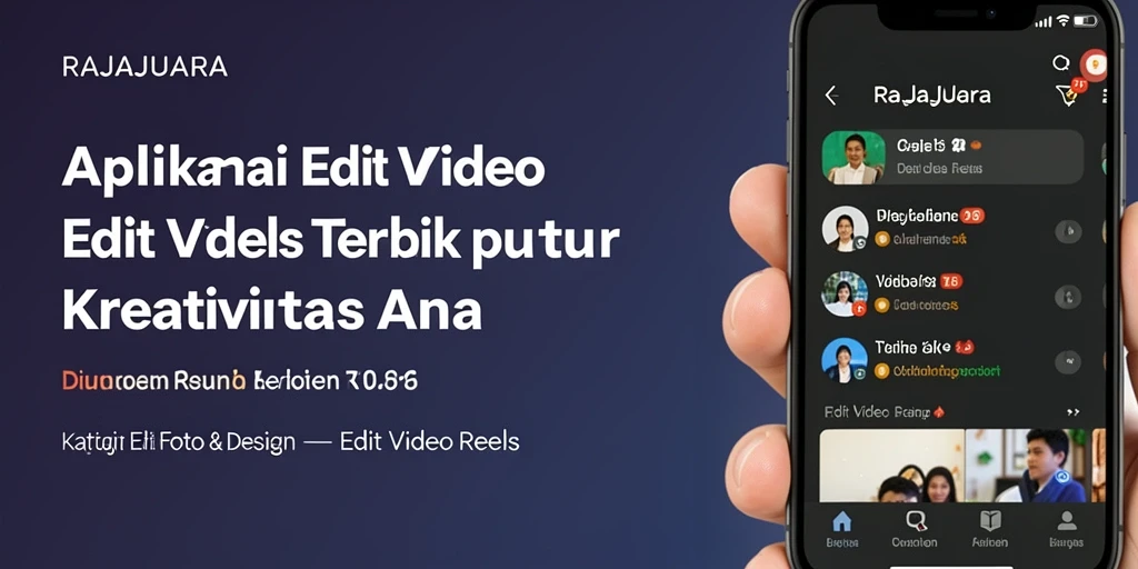 Tampilan antarmuka aplikasi RAJAJUARA untuk Edit Video Reels yang intuitif.