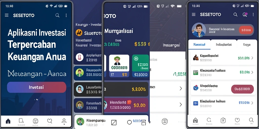 Tampilan antarmuka aplikasi SESETOTO yang modern dan fungsional.
