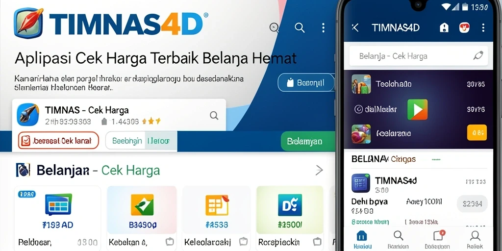 Tampilan antarmuka aplikasi TIMNAS4D untuk cek harga produk.