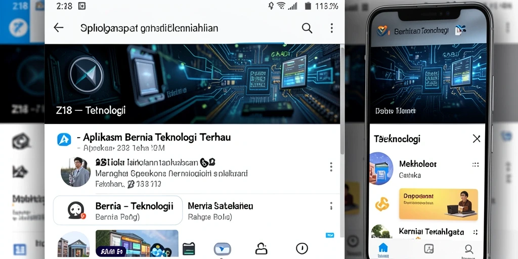 Antarmuka aplikasi Z18 yang menarik dan fungsional.