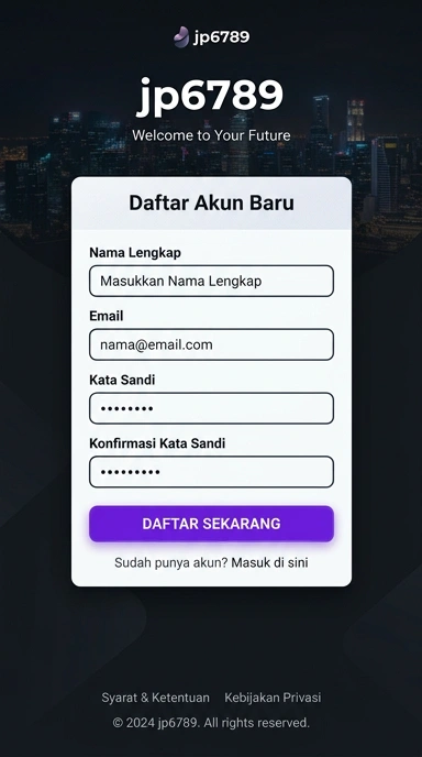 Panduan Registrasi Akun jp6789 untuk Android